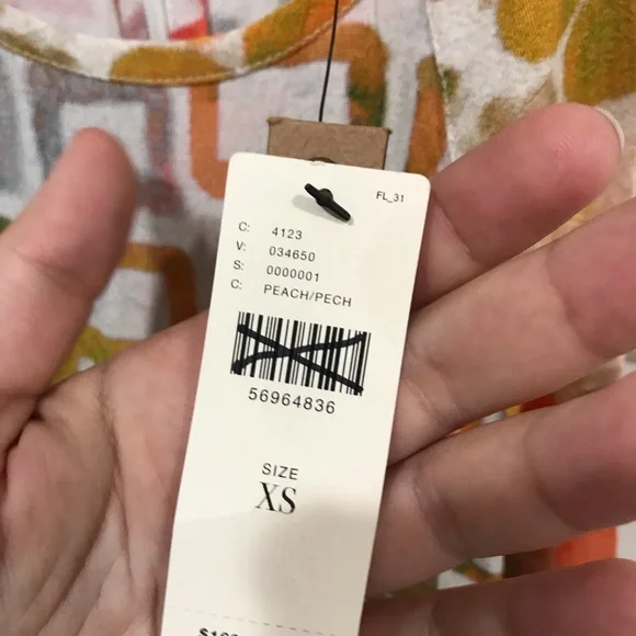 NWT Conditions Apply Anthropologie Watercolor Jumpsuit
